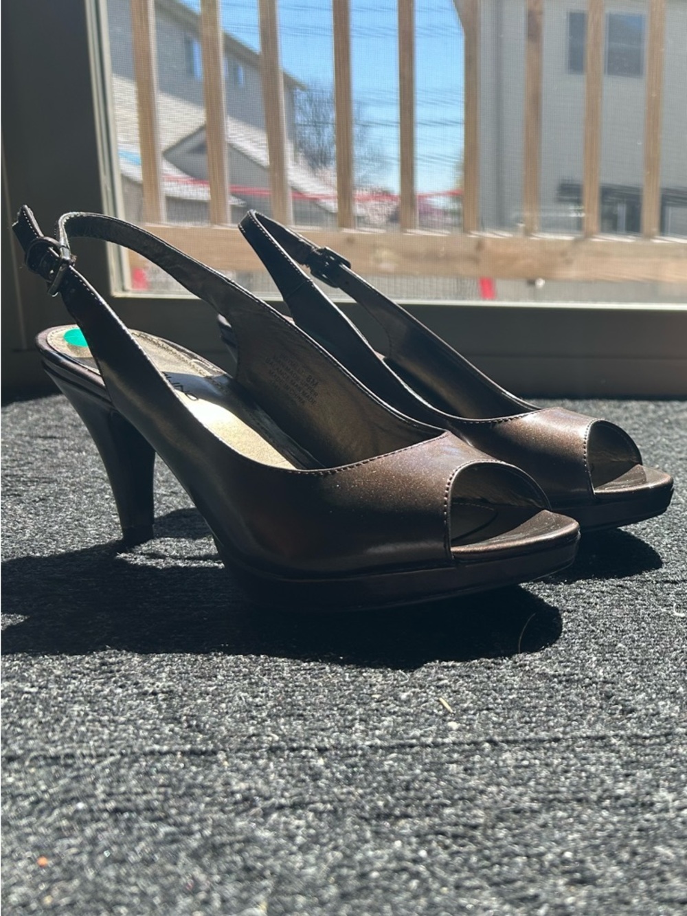 Bandolino Peep-Toe Wedge Heels